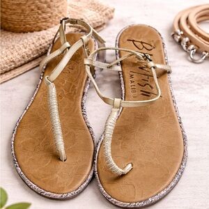 🔥 Blowfish Malibu Sandals Size 10 NWOT Neutral Strappy Boho Chic 🔥